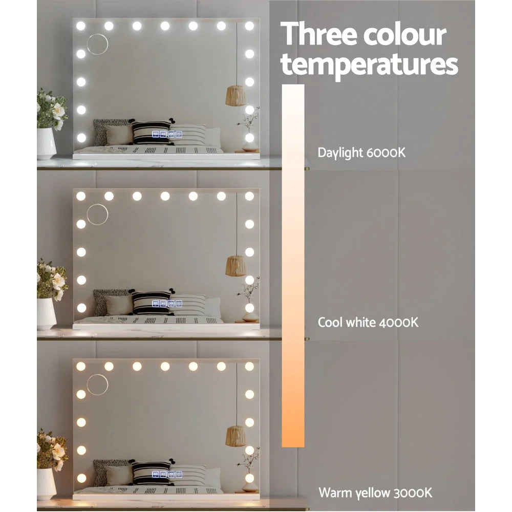 80x58cm mirror with reflective glass panel