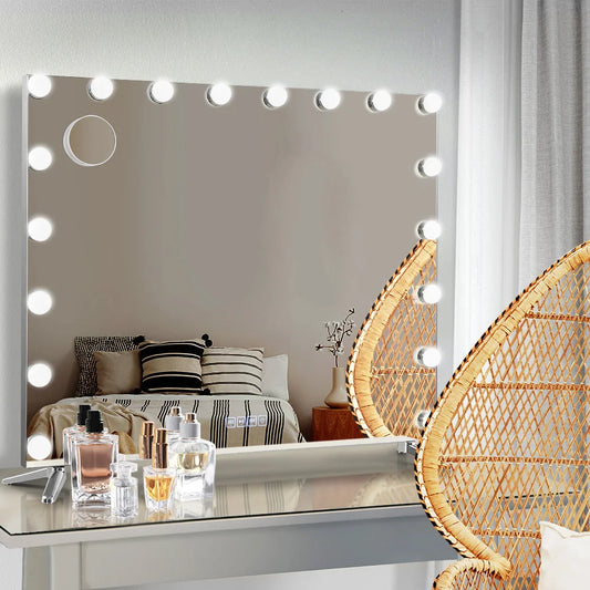 Bluetooth Makeup Mirror Hollywood 80X65cm with Light Vanity