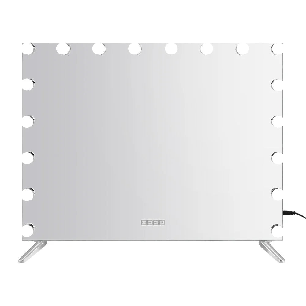 Mirror with bluetooth makeup hollywood light