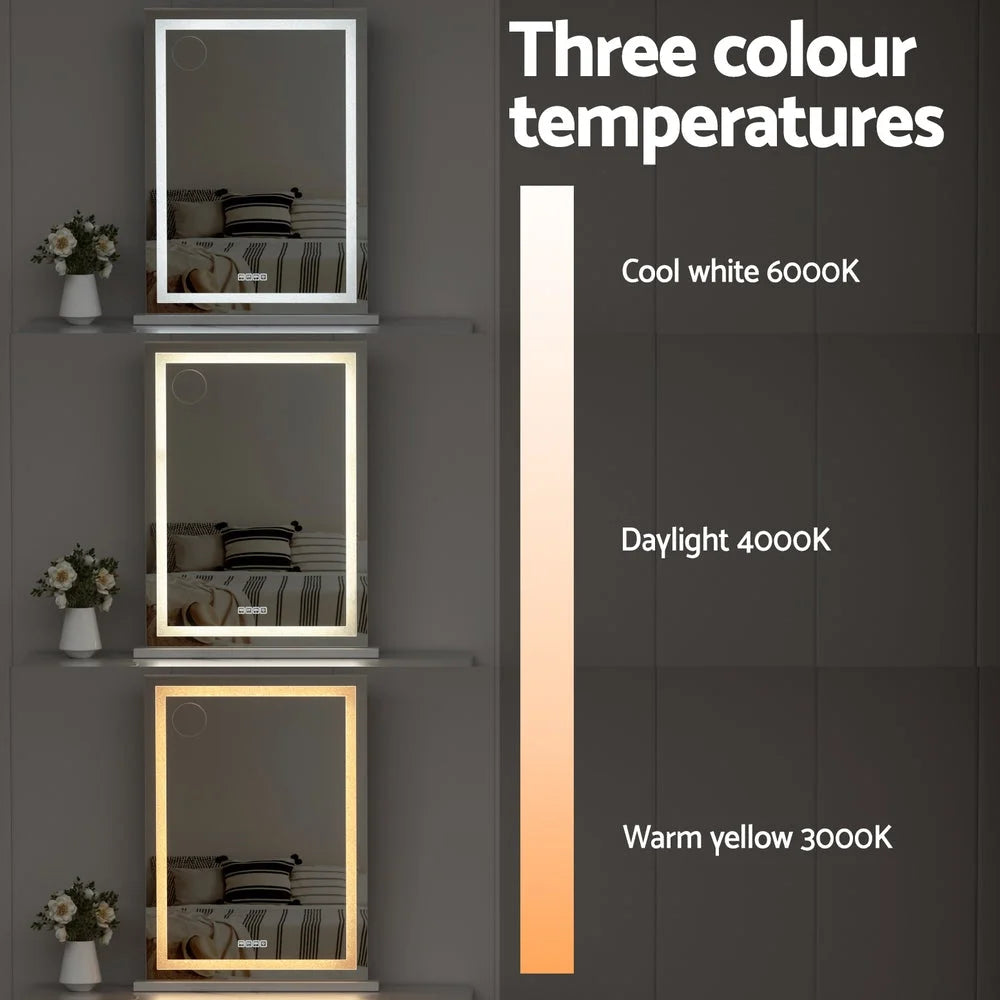 Bluetooth Makeup Mirror Hollywood Vanity 58x80cm with LED