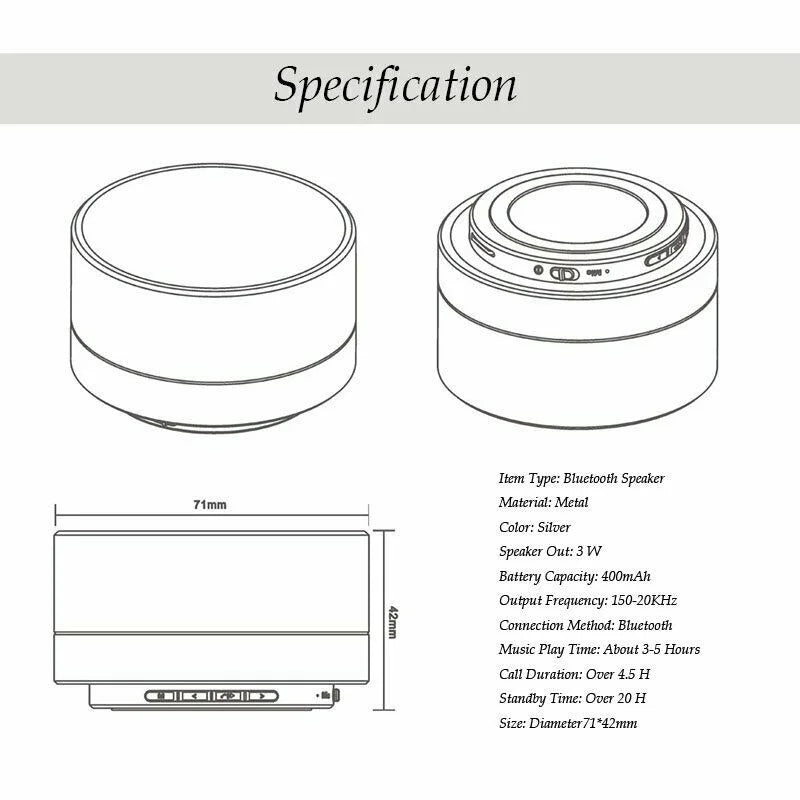 Bluetooth Speakers Portable Wireless Speaker Music Stereo