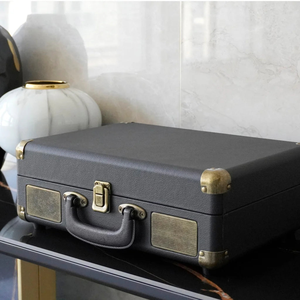 Bluetooth Suitcase Turntable with Speaker - Audio & Video >