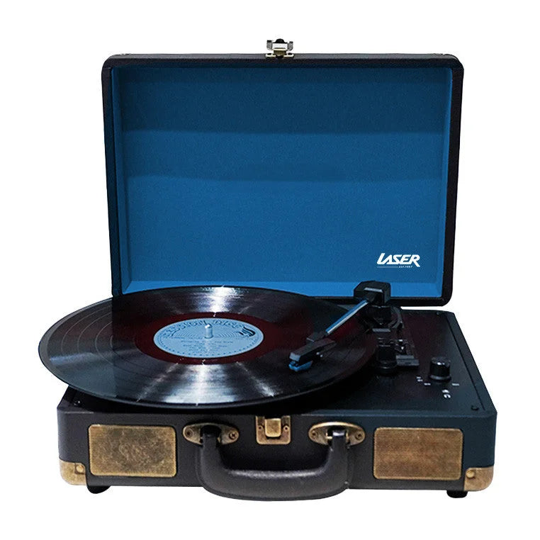 Bluetooth Suitcase Turntable with Speaker - Audio & Video >