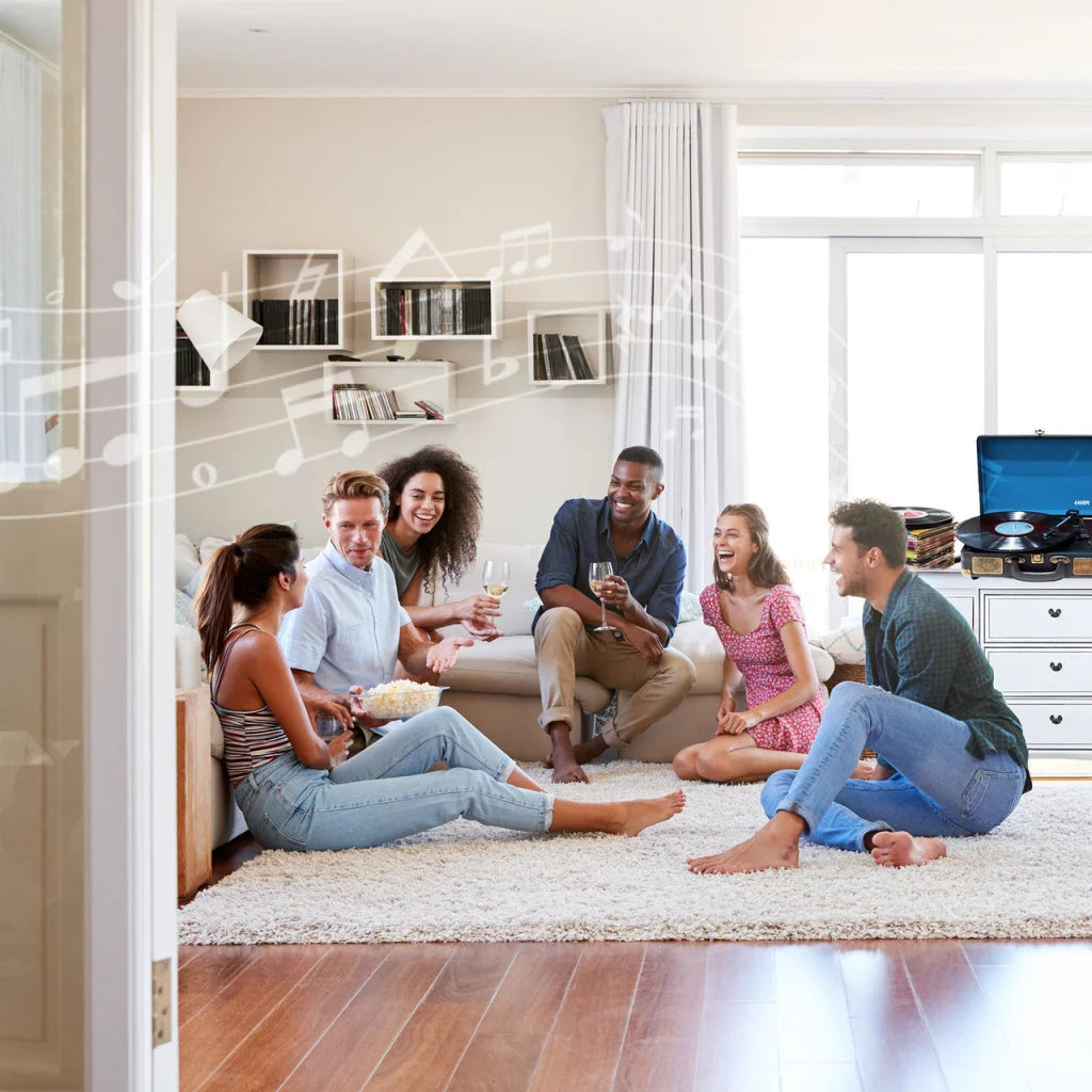 Bluetooth Suitcase Turntable with Speaker - Audio & Video >