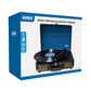Bluetooth suitcase turntable with lower casing and fitted base