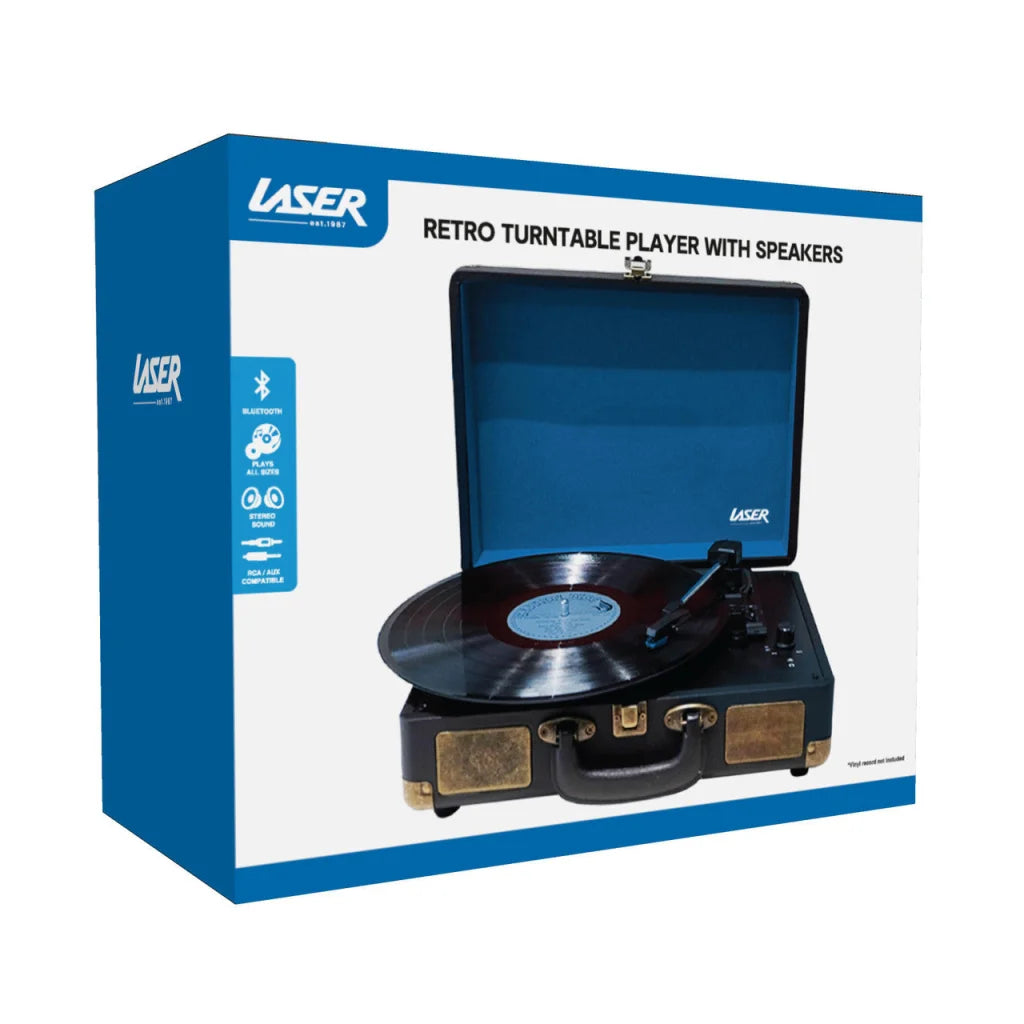 Bluetooth Suitcase Turntable with Speaker - Audio & Video >