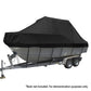 Black 21ft boat cover trailerable with jumbo marine grade heavy