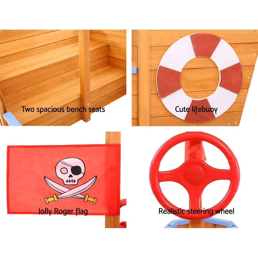 Boat Sand Pit with Canopy - Toys