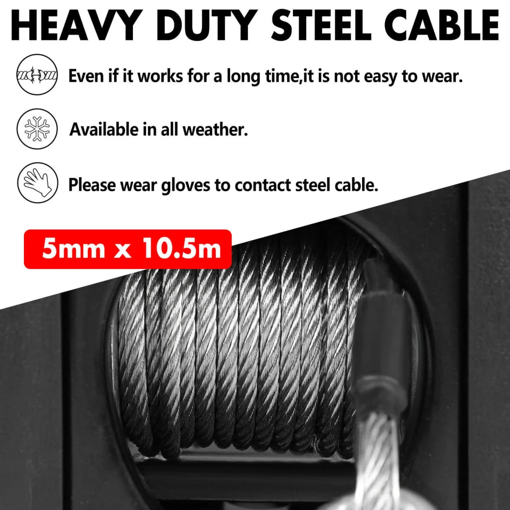 Boat Winch 12V 5000LBS Portable Detachable Marine Ship