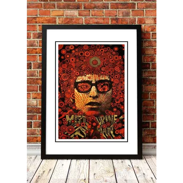 Bob Dylan ‘Mr Tambourine Man’ Pop Art Poster - Framed A3