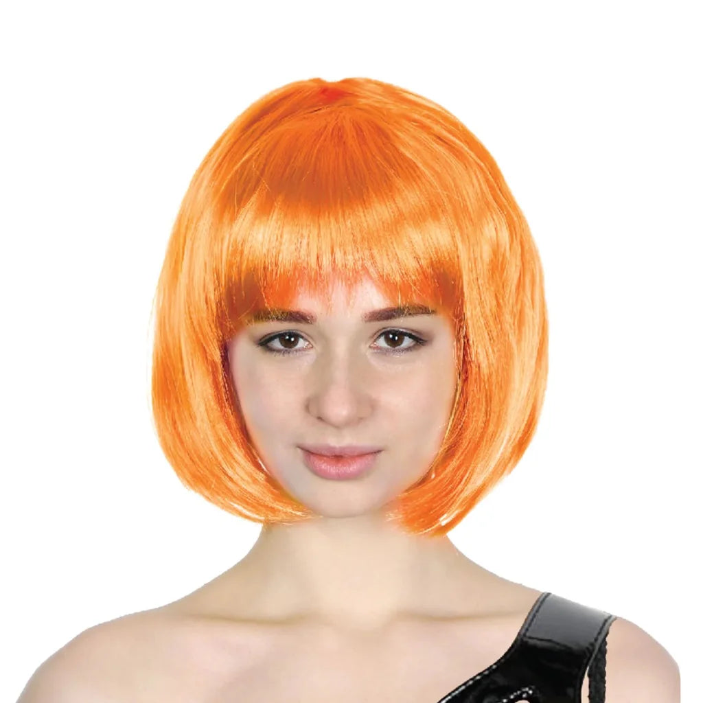 Bob Wig Costume Short Straight Fringe Cosplay Party Full