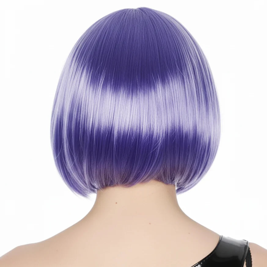 Bob Wig Costume Short Straight Fringe Cosplay Party Full