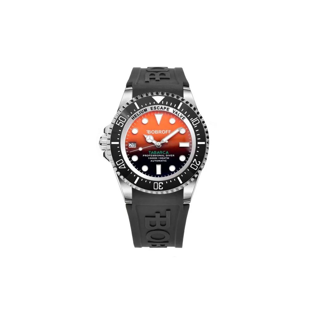 Bobroff Men’s Black Rubber Watch - One Size - Fashion >