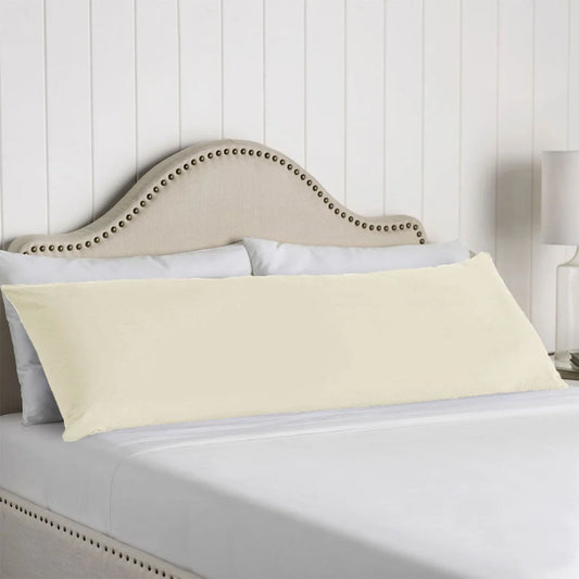 Body Pillowcase Artex 100% Cotton Cream - Home & Garden