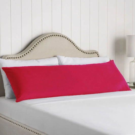 Body Pillowcase Artex 100% Cotton Hot Pink - Home & Garden
