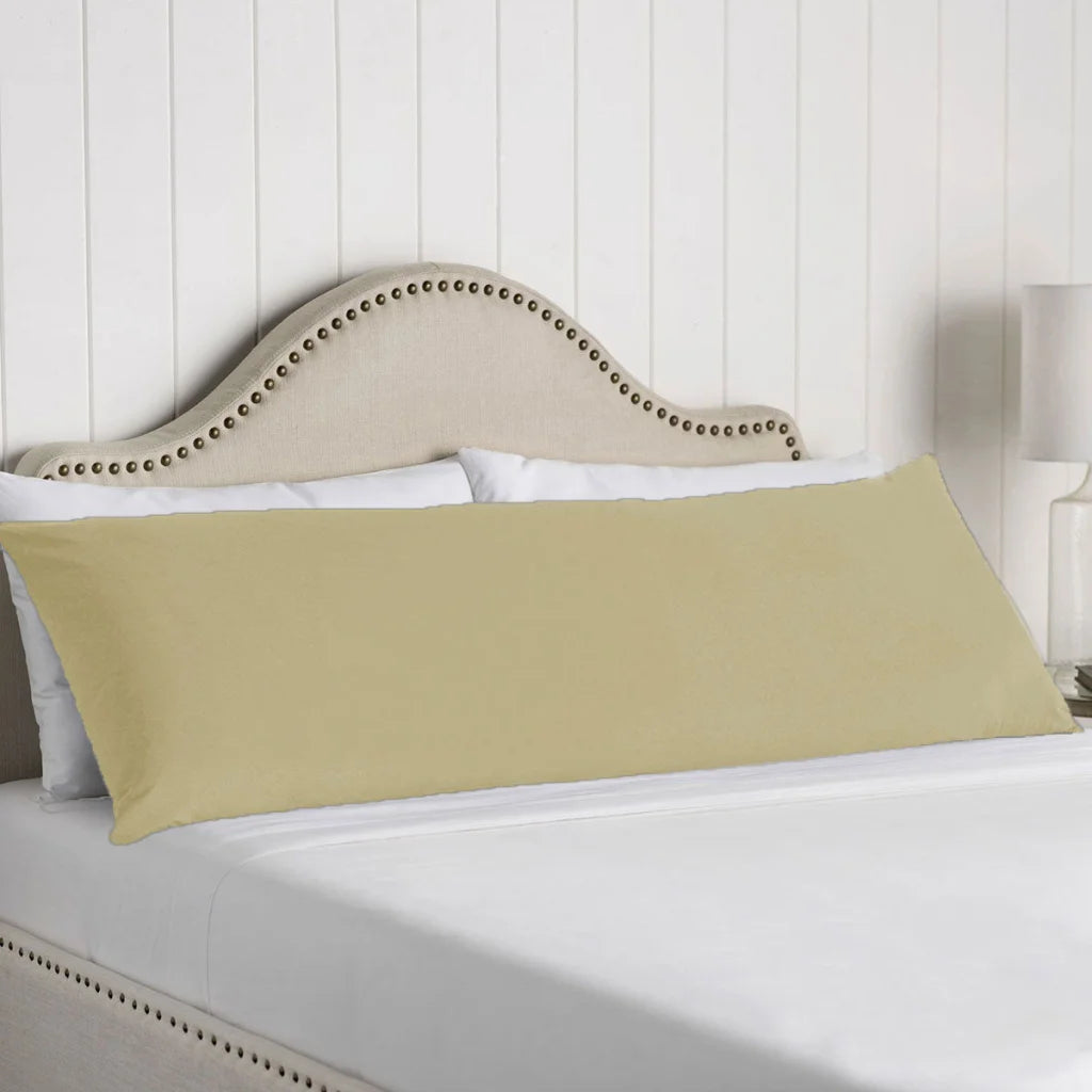 Body Pillowcase Artex 100% Cotton Light Taupe - Home &