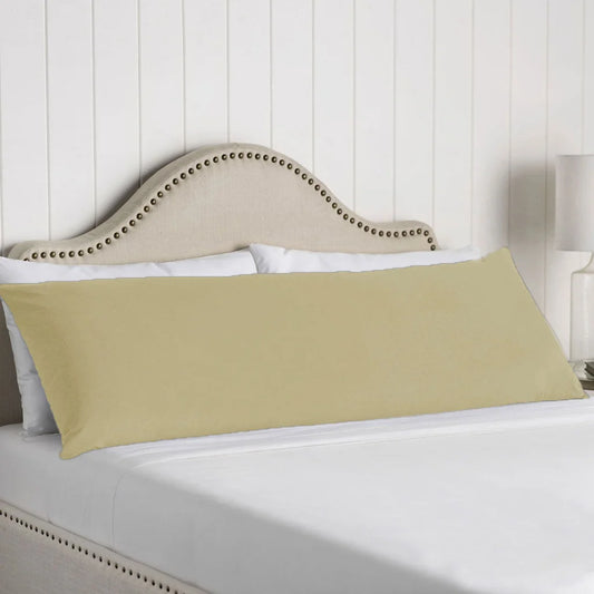 Body Pillowcase Artex 100% Cotton Light Taupe - Home &