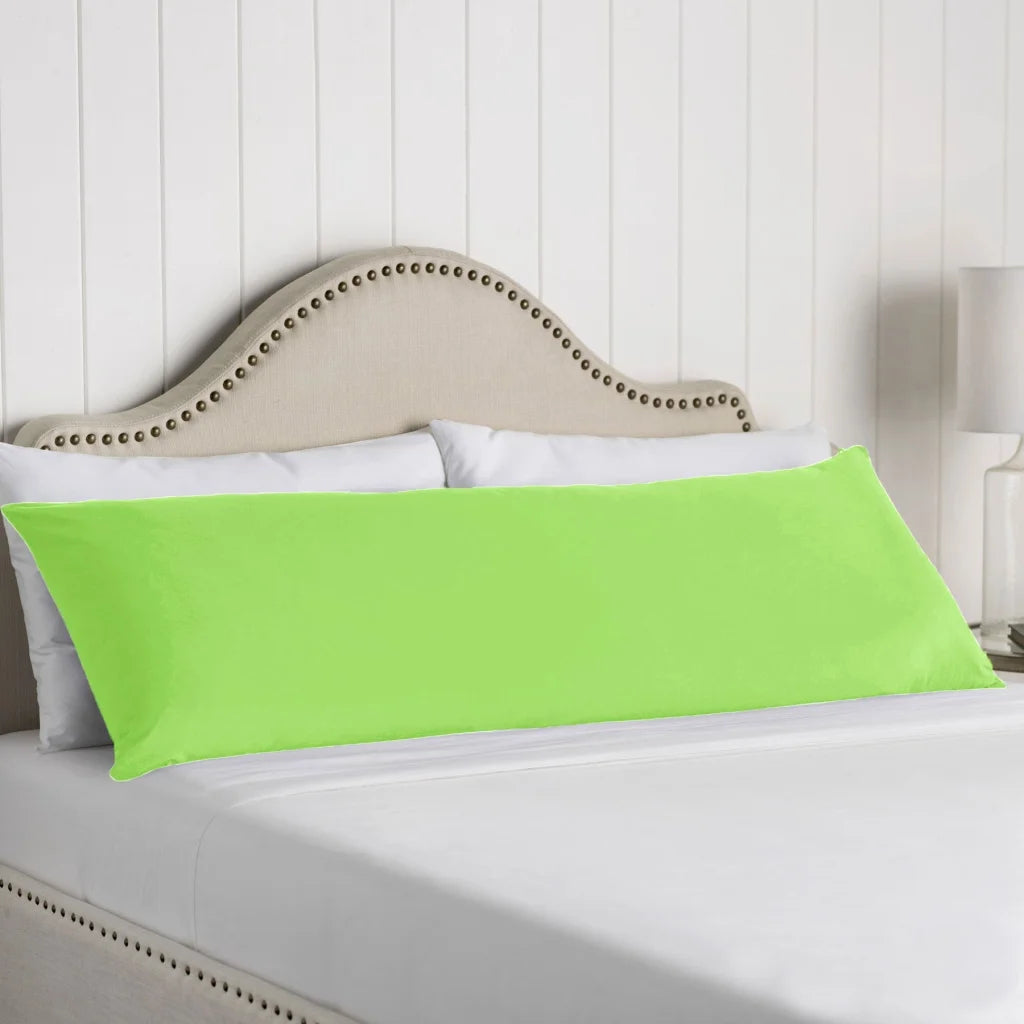 Body Pillowcase Artex 100% Cotton Lime - Home & Garden