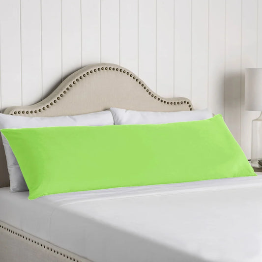 Body Pillowcase Artex 100% Cotton Lime - Home & Garden
