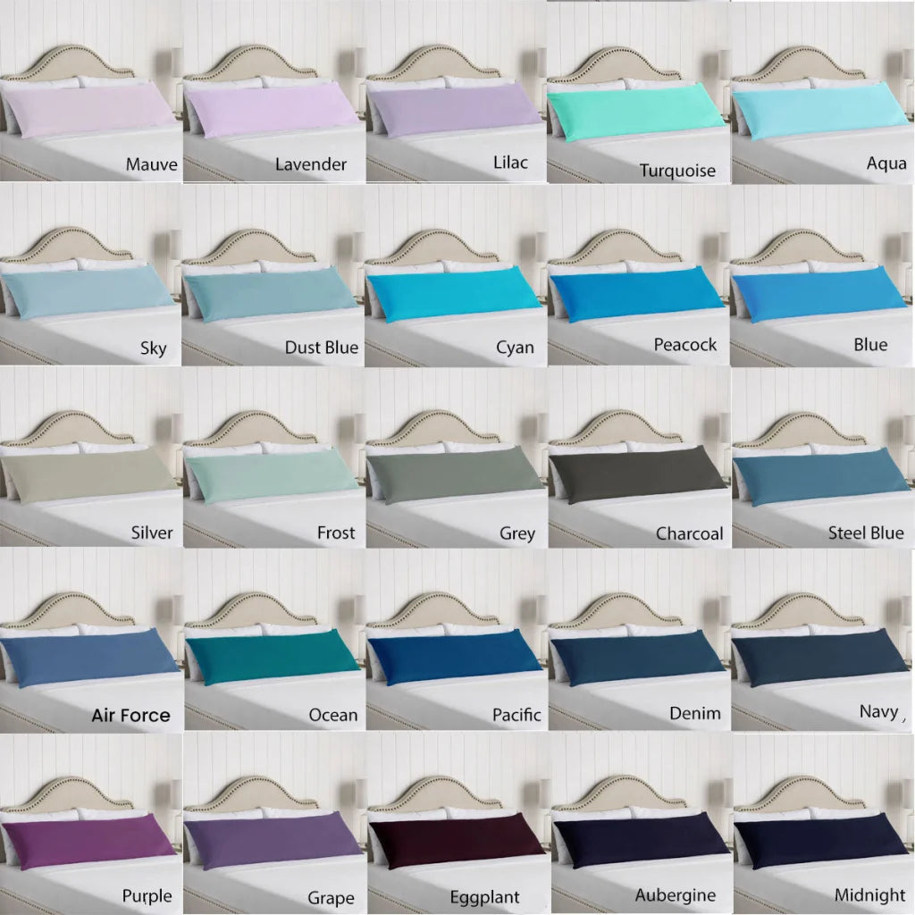 Body Pillowcase Artex 100% Cotton Navy - Home & Garden