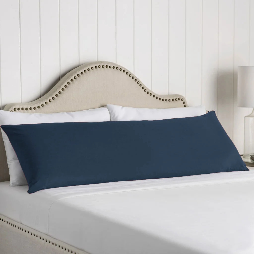 Body Pillowcase Artex 100% Cotton Navy - Home & Garden