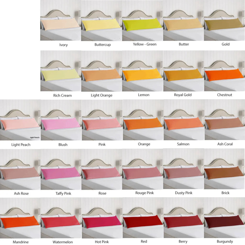 Body Pillowcase Artex 100% Cotton Pink - Home & Garden