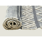 Boho Style Hand Loomed Recycle Cotton Wool Woven Design Rug
