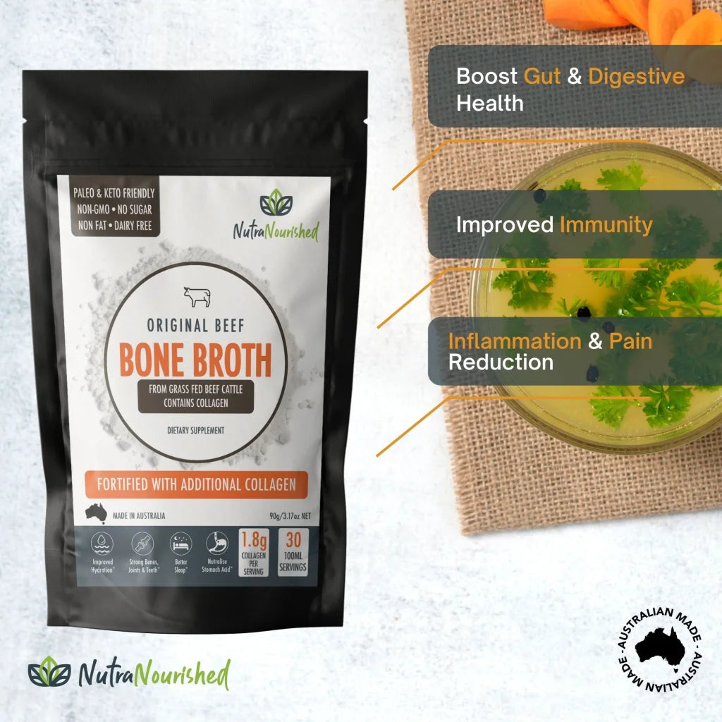 Bone Broth Beef - Premium Grass-Fed from AU/NZ - 90g - Pet