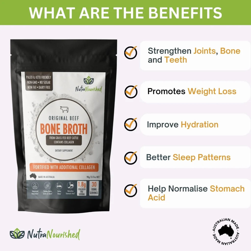 Bone Broth Beef - Premium Grass-Fed from AU/NZ - 90g - Pet