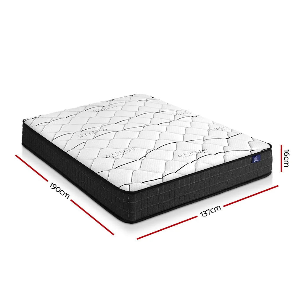 Bonnell Spring Mattress 16cm Thick - Double Bedding Glay