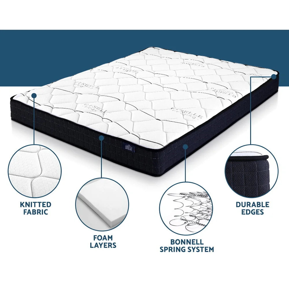 Bonnell Spring Mattress 16cm Thick - Double Bedding Glay