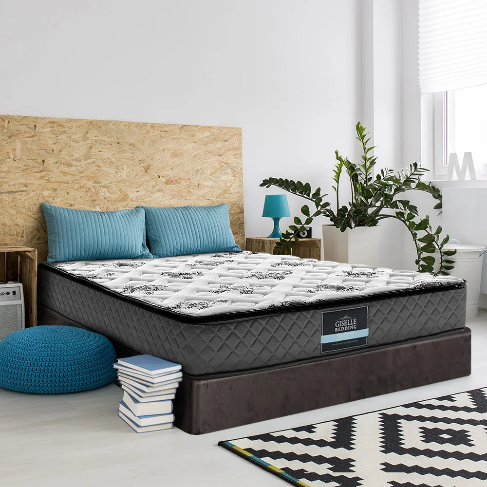 24cm mattress with layered cushioning and fabric casing