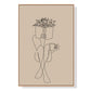 Book Lover Wall Art - Wood Frame Canvas 50cm x 70cm
