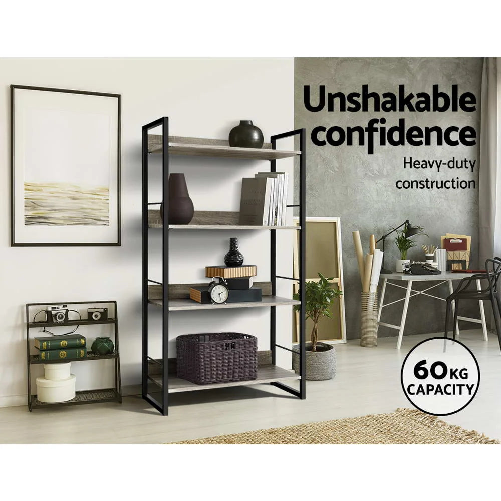 Book Shelf Shelves Corner Wall Wood Metal Stand