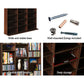 Book Storage Shelf Rack Adjustable Unit Espresso 106