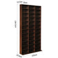 Book Storage Shelf Rack Adjustable Unit Espresso 178