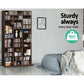 Book Storage Shelf Rack Adjustable Unit Espresso 288