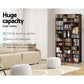 Book Storage Shelf Rack Adjustable Unit Espresso 438