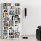 Book Storage Shelf Rack Adjustable Unit White - Home &