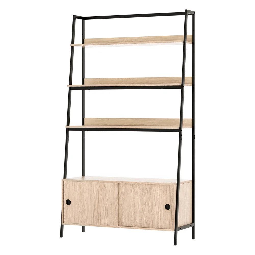 Bookshelf 5-Tier Cube Cabinet - MIRA Oak - Furniture