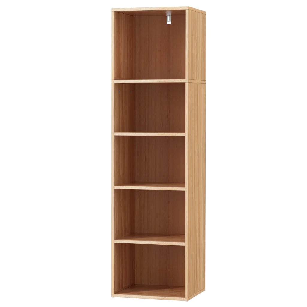 Bookshelf 5-Tier MILO - Pine