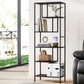 Bookshelf 5 Tiers rhys black furniture 651