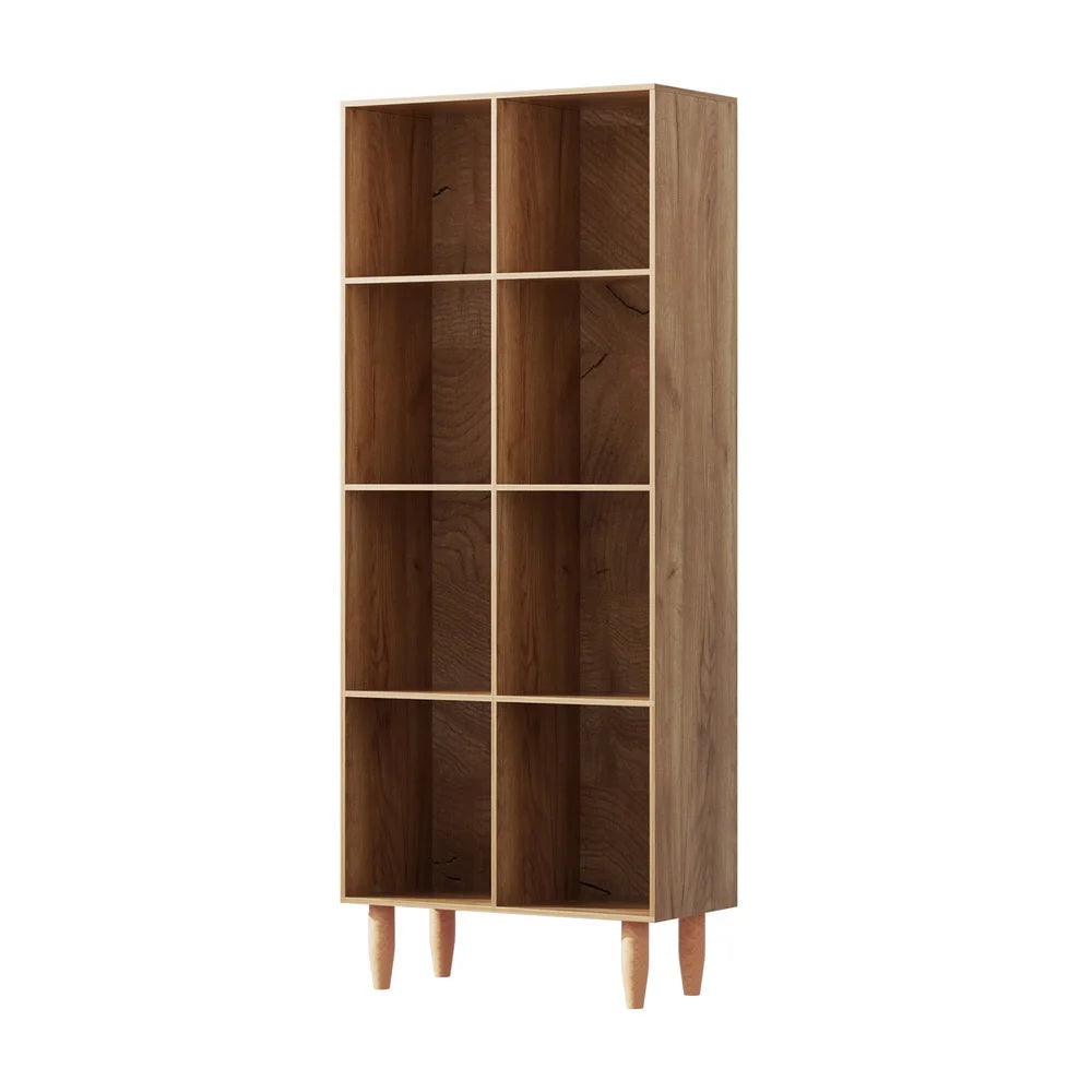 Bookshelf Bookcase 4 Tiers LEOR walnut furniture 903