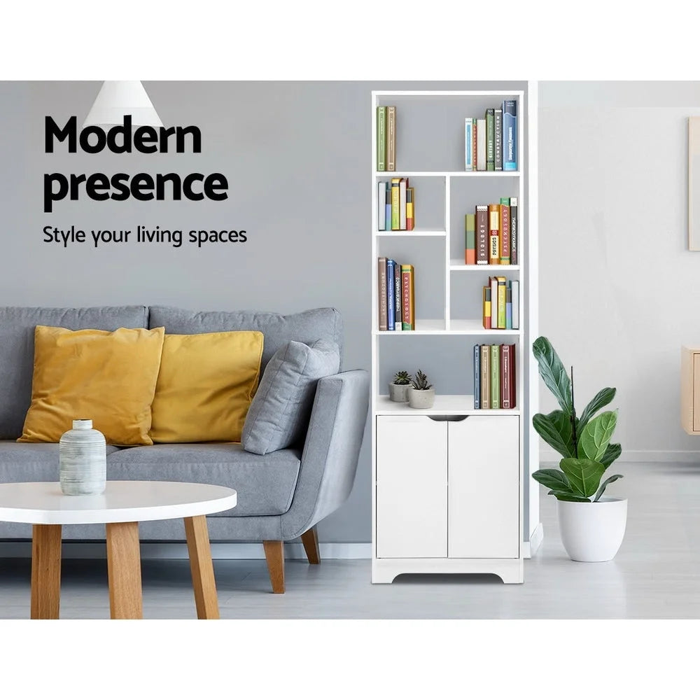 Bookshelf Display Shelf Adjustable Storage Cabinet Bookcase