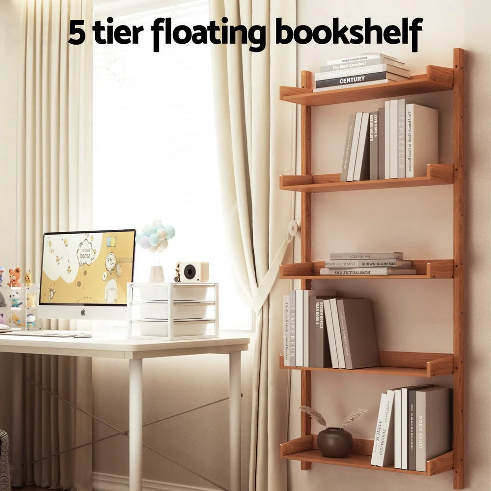 Bookshelf Floating Shelf - CAPIZ Oak - Furniture