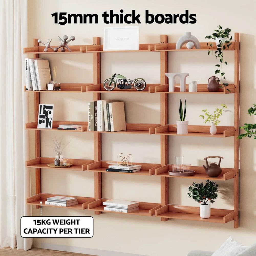 Bookshelf Floating Shelf - CAPIZ Oak - Furniture