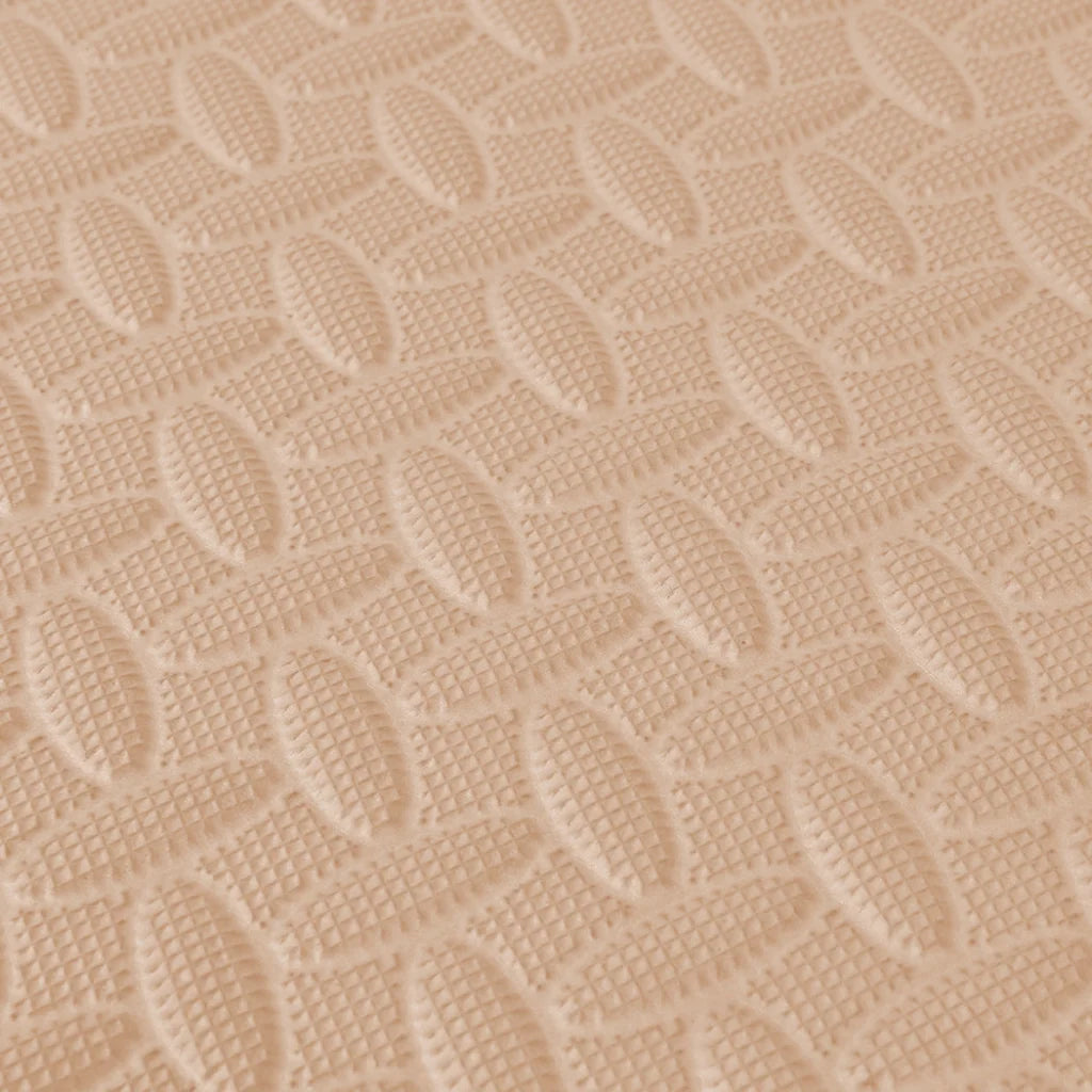 Beige foam floor mat set with driver and passenger mat sections