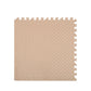 Beige foam floor mat set with textured footwell mat surfaces
