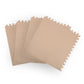 Beige foam floor mat set with rubber floor mats for cabin areas