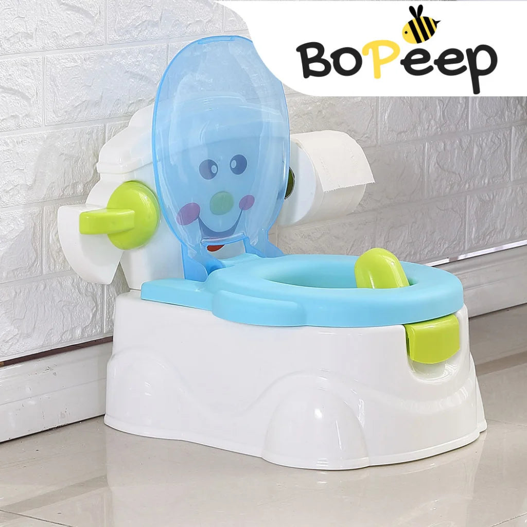 BoPeep Kids Potty Trainer Seat Safety Blue-1973193875526914055